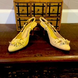 Cream-Colored Slingbacks by Brooks Brothers
